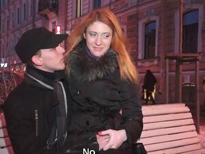 Renata - Heiße rothaarige Süße wird für Geld gefickt. Diese