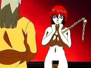 Heiße Anime-Rothaarige genießt Sexspielzeug