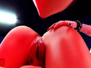 Futanari 3D-Animation im Gefängnis