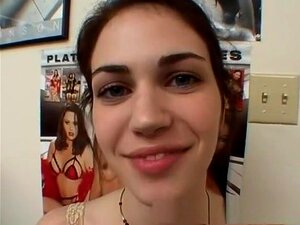 Geile pornoster Faith Leon in geweldige facial, College porno clip,