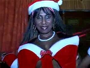 Riesiger Schwarzer Weihnachtsmann