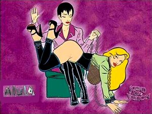 Große Titten und Bondage-Comic. Große Titten & busige Titten