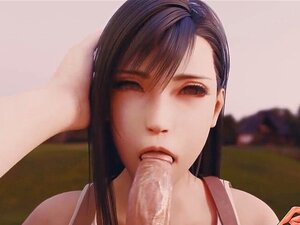 Tifa Blowjob Final Fantasy. Tifa B suihinoton viimeinen fantasia