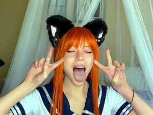 Real Life Manga Porno - Uniform Kostüm Spielen Rothaarige Süße