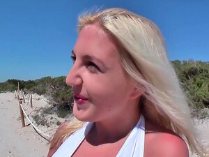 Deutsche blonde Dame wird gefickt, Casting