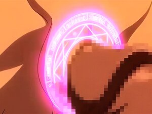 Süßes Hentai wird von hinten gestochen und bekommt eine Ladung ins