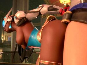 Overwatch Symmetra Sammlung von Fickszenen