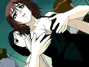 Anime-Lesben reiben sich runde Titten