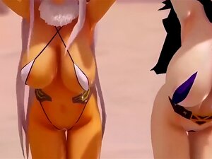 mmd-nemuri-kayama-und-rumi-usagiyama-mmd-Anschluss-Mitternacht-malagenha