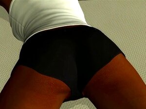 Foxy 3D Cartoon Ebony Babe Zuigt en Neukt. Kaak laten vallen