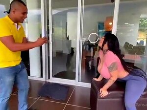 Busty fat ass Colombian big momma sucking and fucking BBC