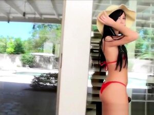 Catie Minx reitet es im Hinterhof!