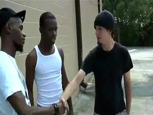 Lihaksikkaat mustat homopojat nöyryyttävät valkoisia twinkkejä