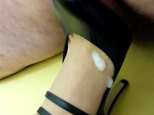 Buffalo svart rund dubbel rem klackar - storlek 40