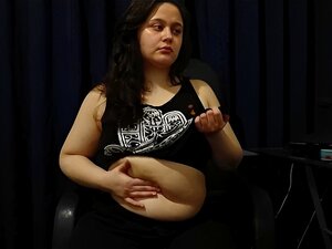 Süßes molliges Bauchspiel, Nicole wird runder!