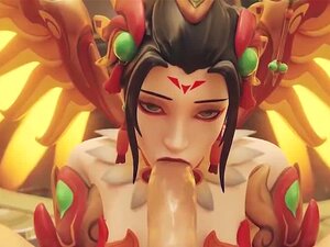 2B bekommt Sperma vom Spieler in den Mund