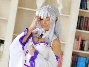 Emilia Cosplay-Anime. Chat-Camgirl hier Gamadestian-Kom