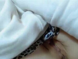 Foxy Brünette Babe fingert ihre Muschi vor der Webcam. Mundwässernde