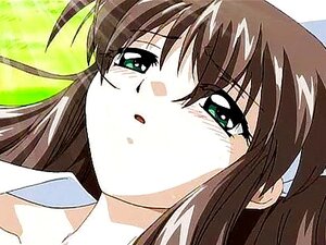 Anime sexy Hausmädchen wird draußen gekippt