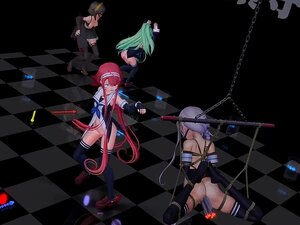 MMD Wenn Mädchen weniger als 0 Punkte in Paper Gangs Bestrafung 24